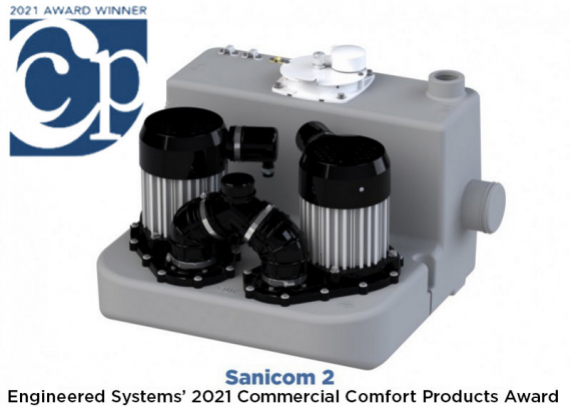 Engineered Systems 2021 Award goes to Sanicom 2 for Pumps & Flow Controls