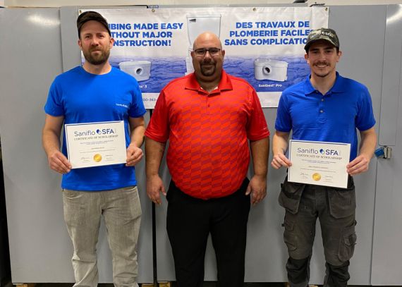 Saniflo Canada Donates Trade-School Scholarships to Plumbing Apprentices